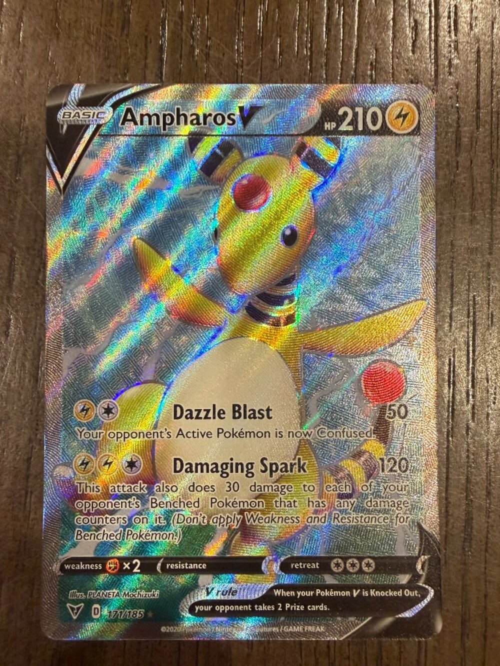 Ampharos V (Full Art) - SWSH04: Vivid Voltage #171/185
